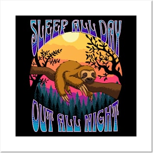 Sleep All Day Posters and Art